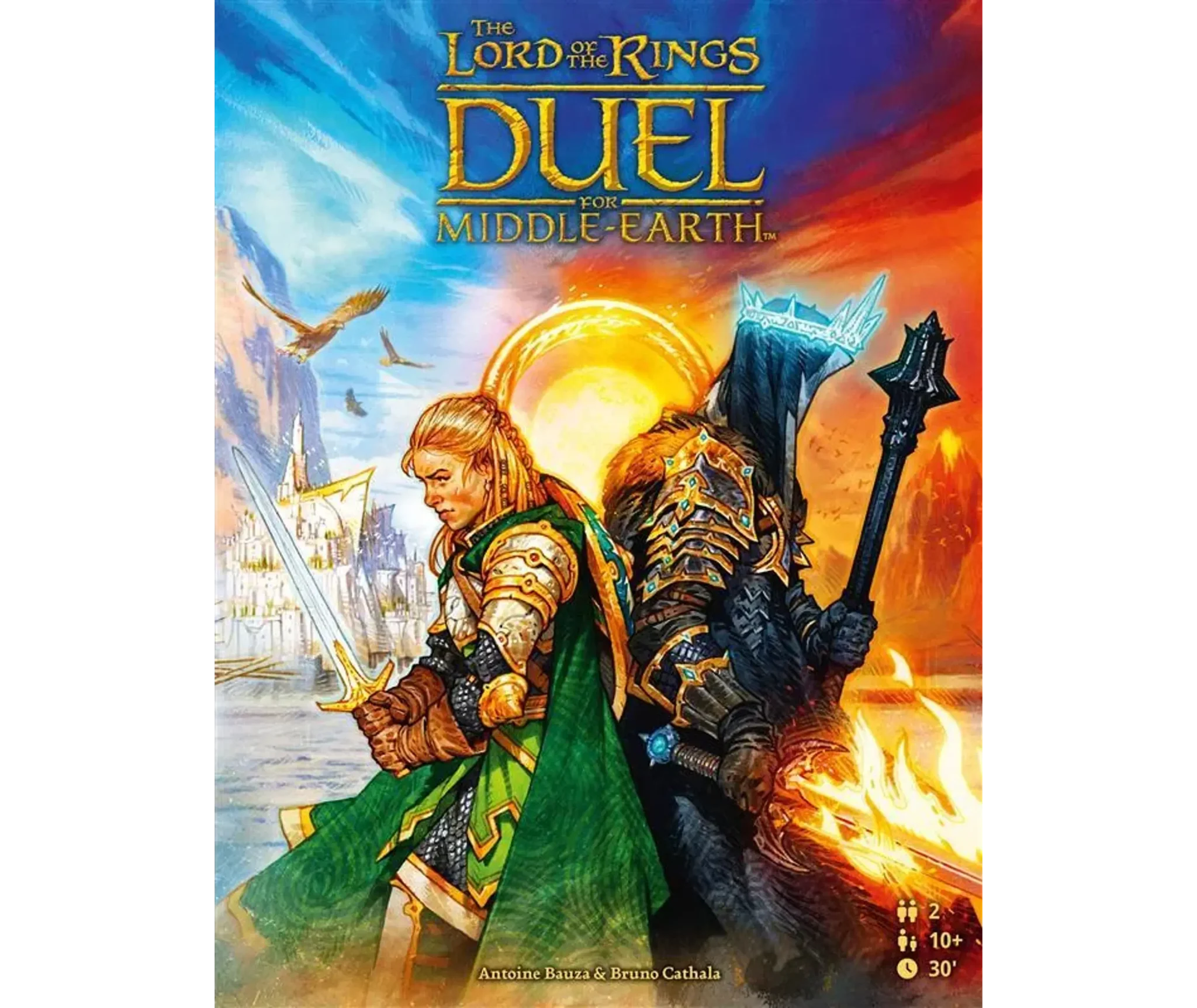 Boîte du jeu de société Duel pour la Terre du Milieu
