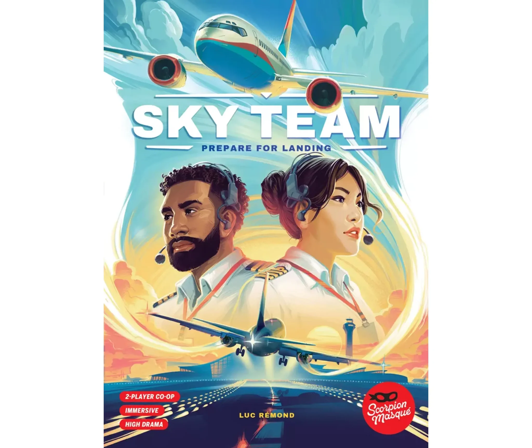 Boîte du jeu Sky Team – jeu coopératif pour deux joueurs