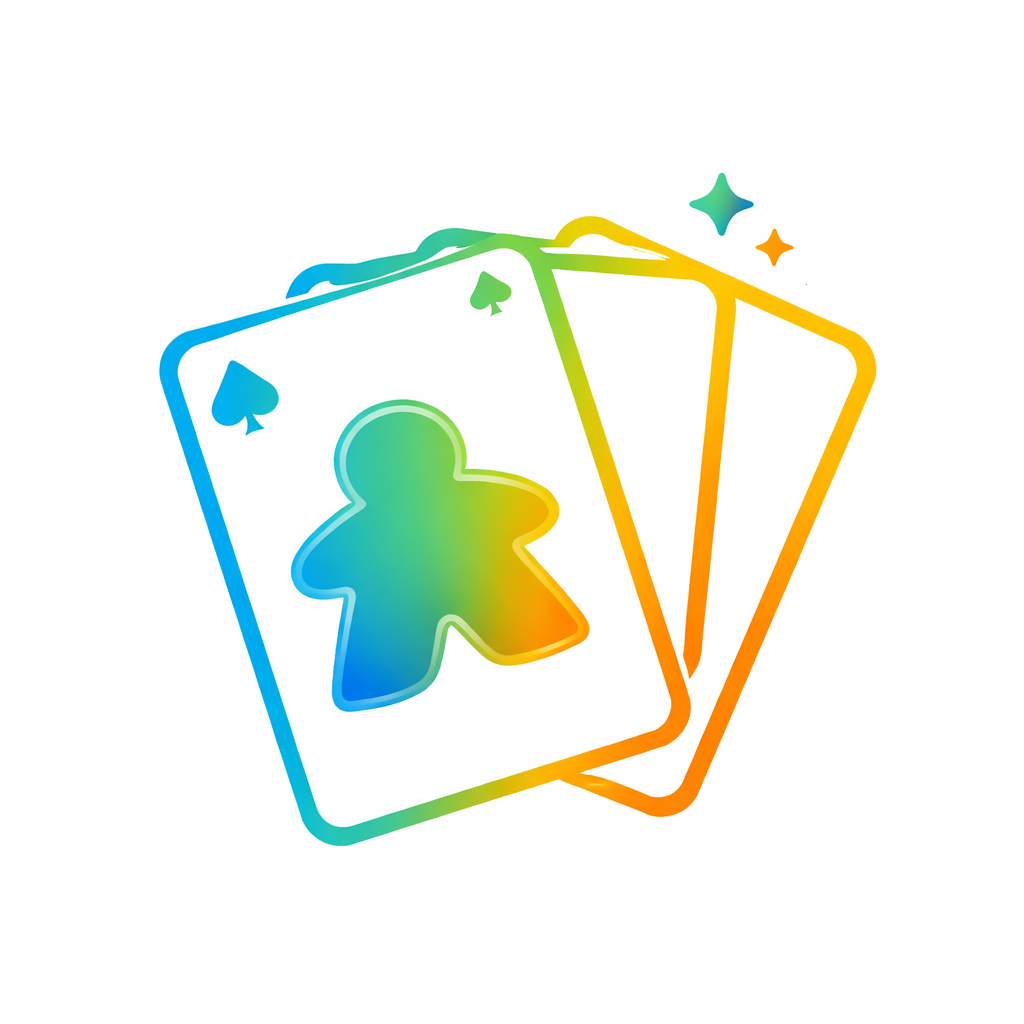 Logo de la catégorie “Cartes” – jeux centrés sur la gestion, le bluff et les combinaisons.