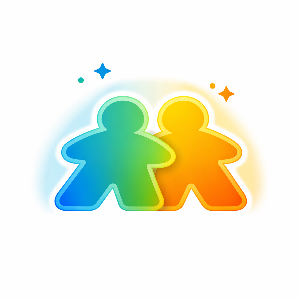 Logo de la catégorie “Ambiance & Détente” – jeux conviviaux pour rire et partager un bon moment.