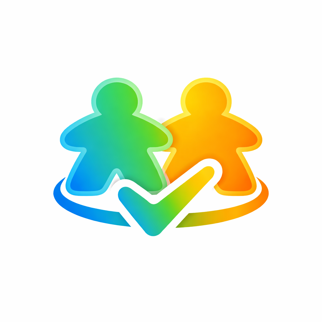 Logo de la catégorie “Coopératif” – jeux où les joueurs unissent leurs forces pour gagner ensemble.