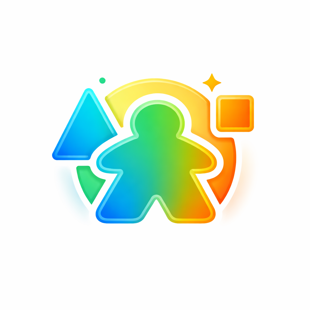 Logo de la catégorie “Abstrait & Minimaliste” – jeux épurés où la mécanique prime sur le thème.