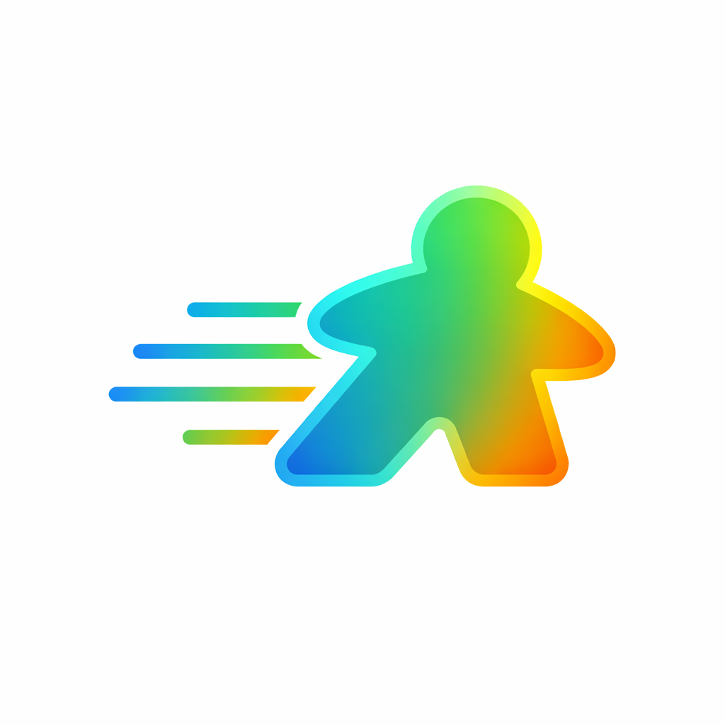 Logo de la catégorie “Rapide & Fun” – jeux courts, légers et pleins d’énergie.
